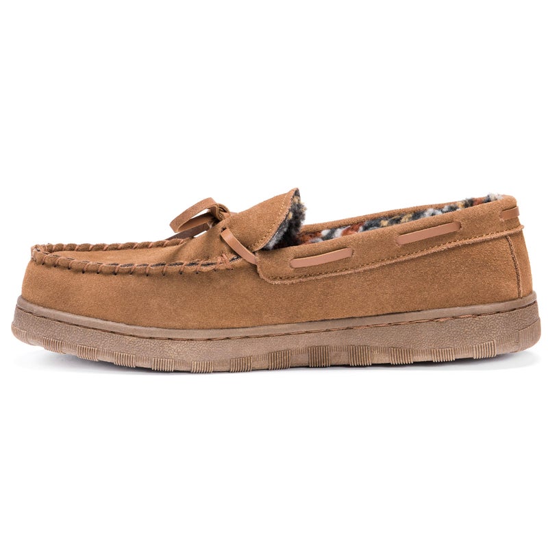 MUK LUKS Men's Paul Slipper, Tan, 12 - Image 5